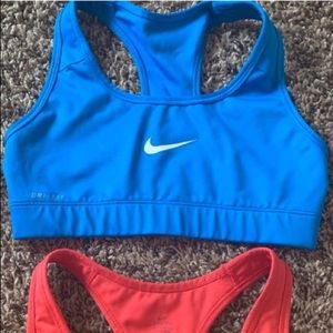 listing for BLUE nike dri-fit sports bra